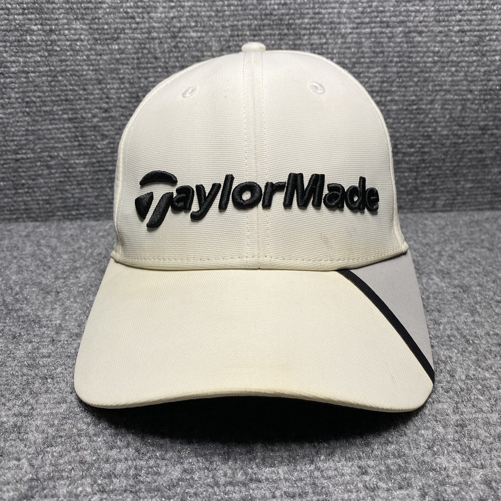 TaylorMade Hat Cap Strap Back White Black SLDR Tour Preferred Mens Golf One Size
